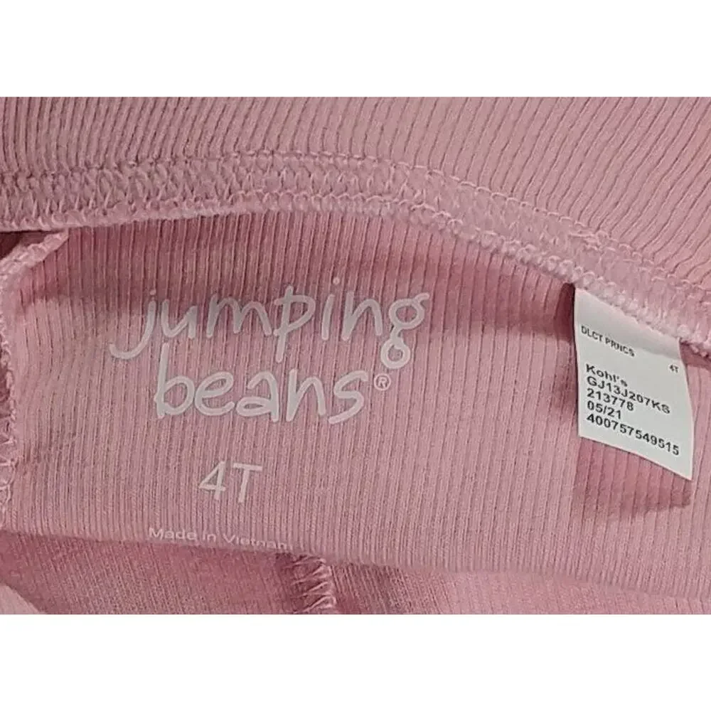 Girls Jumping Beans Leggings Pink Ruffled Waist with Bow
